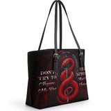 Gothistar Twisted Grace Leather Tote Bag