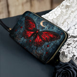 Gothistar Crimson Eclipse Leather Wallet Purse