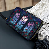Gothistar Cathedral Of Midnight Leather Wallet Purse