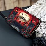 Gothistar Crimson Gate Leather Wallet Purse