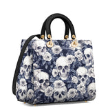 Gothistar Edgy Skull & Roses Lady Leather Bag