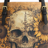 Gothistar Eternal Skull Leather Tote Bag