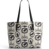 Gothistar Raven's Elegy Leather Tote Bag