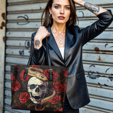 Gothistar Serpent & Silence Leather Tote Bag