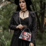 Gothistar Bonded in Shadows Leather Satchel Bag