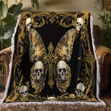 Gothistar The Monarch Of The Damned Woven Tapestry Blanket