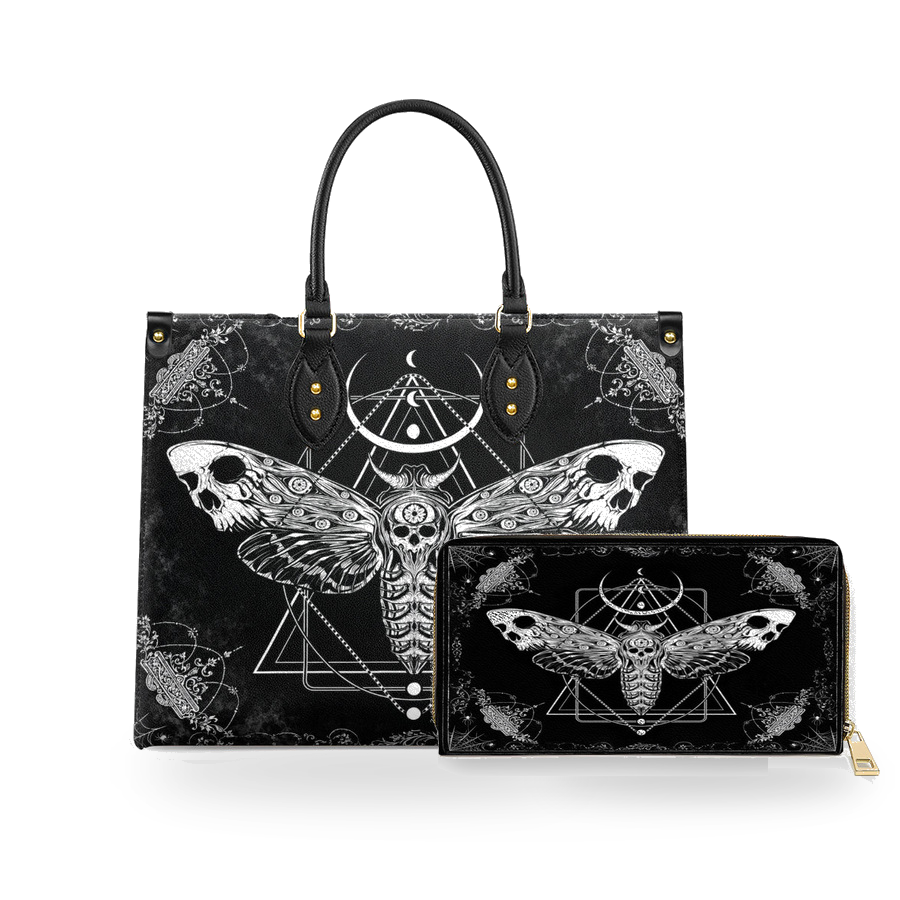 Nocturne Flight leather bag and wallet bundle