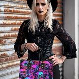 Gothistar Cyber Goth Roses Leather Bag