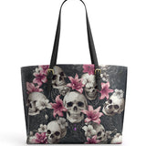 Gothistar Petals & Remains Leather Tote Bag