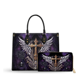 The Fallen Sanctum leather bag and wallet bundle