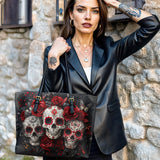 Gothistar Queen of Shadows Leather Tote Bag