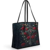 Gothistar Shadowed Grace Leather Tote Bag