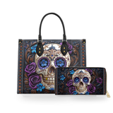 Obsidian Rose Crypt leather bag and wallet bundle