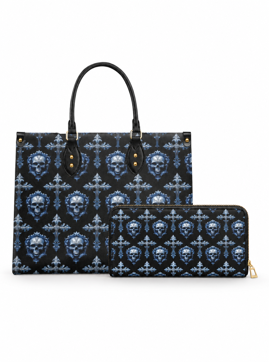 The Dark Cross leather bag and wallet bundle