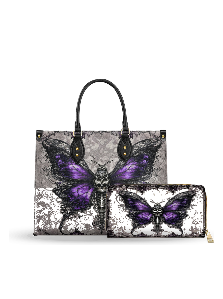 Midnight Metamorph leather bag and wallet bundle