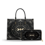 Mystic Tide leather bag and wallet bundle