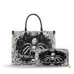Web Of The Unseen leather bag and wallet bundle