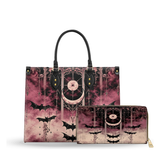 Ethereal Nightfall leather bag and wallet bundle