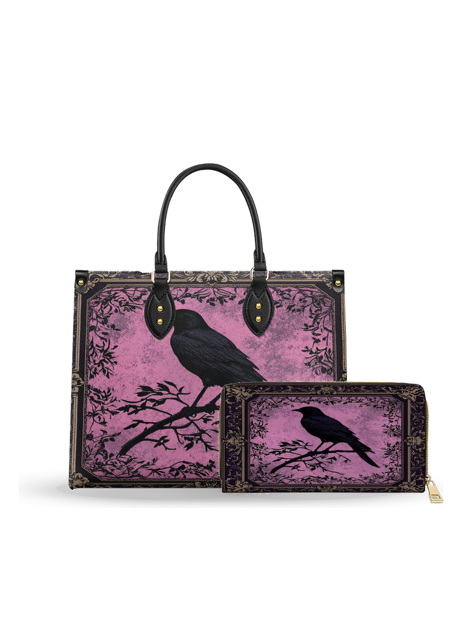 The Quiet Watcher leather bag and wallet bundle