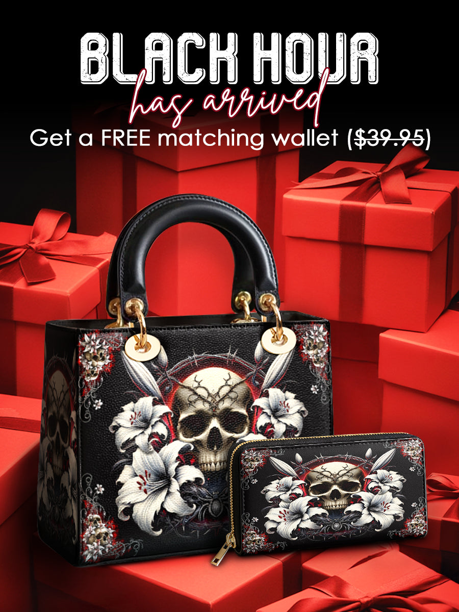 Gothistar The Vowed Skull Lady Leather Bag