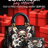 Gothistar The Vowed Skull Lady Leather Bag