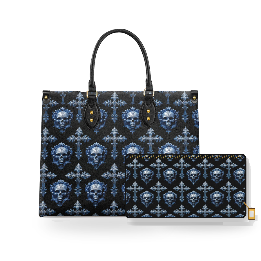 The Dark Cross leather bag and wallet bundle