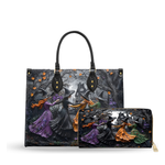 Dancing Witches leather bag and wallet bundle