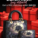 Gothistar Gothic Caged Bloom Lady Leather Bag