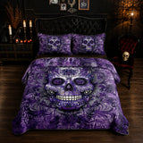 Gothistar All Season Quilt 3-Piece Set Gorgeous Mandala Skull
