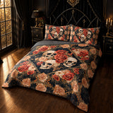 Gothistar All Season Quilt 3-Piece Set Skull Dark Romance