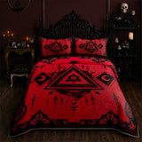 Gothistar All Season Quilt 3-Piece Set Infernal Eclipse