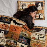 Gothistar All Season Quilt 3-Piece Set Spooky Trick Or Treat Halloween