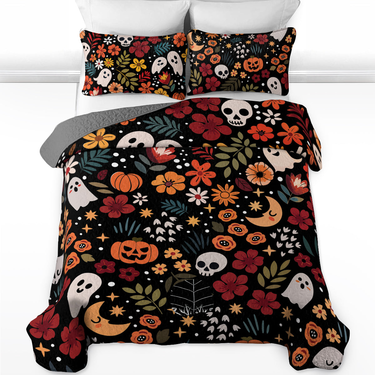Gothistar All Season Quilt 3-Piece Set Spooky Chic