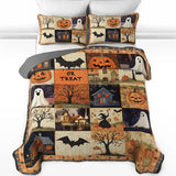 Gothistar All Season Quilt 3-Piece Set Spooky Trick Or Treat Halloween