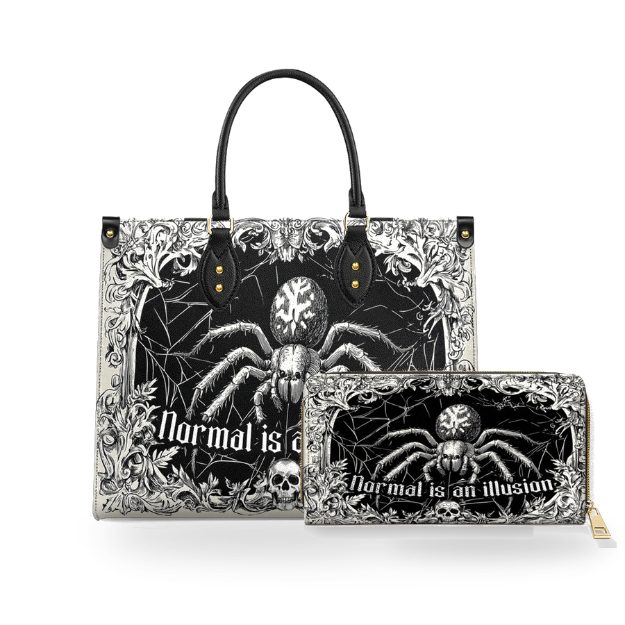 Web Of The Unseen leather bag and wallet bundle