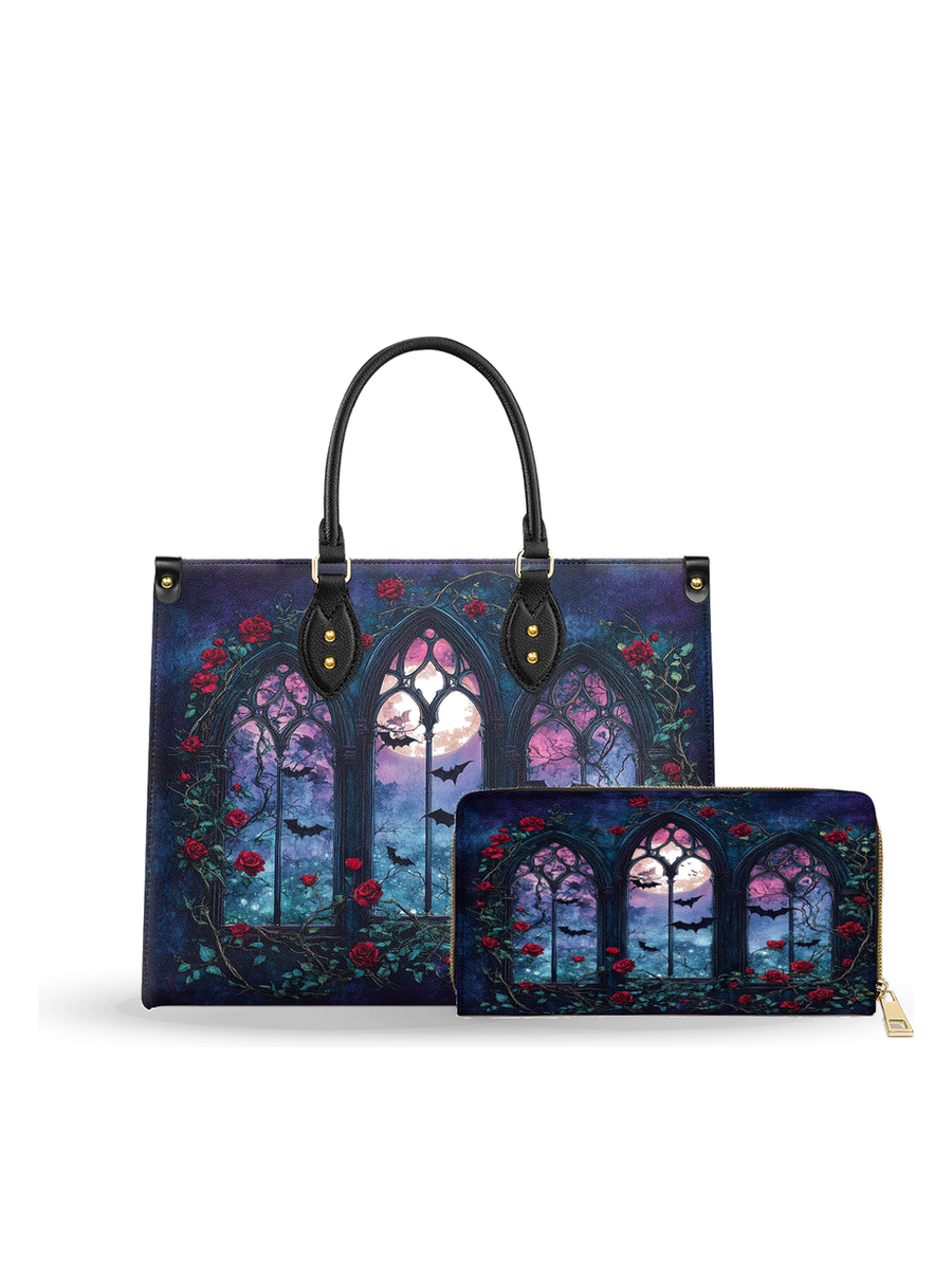 Cathedral Of Midnight leather bag and wallet bundle
