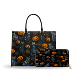 Mooncats Mischief leather bag and wallet bundle