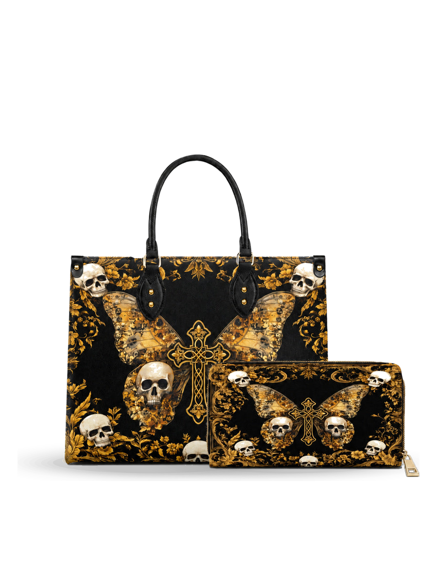 The Monarch Of The Damned leather bag and wallet bundle