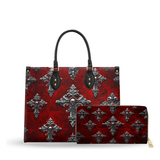 Crimson Sanctuary leather bag and wallet bundle