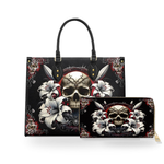 The Vowed Skull leather bag and wallet bundle